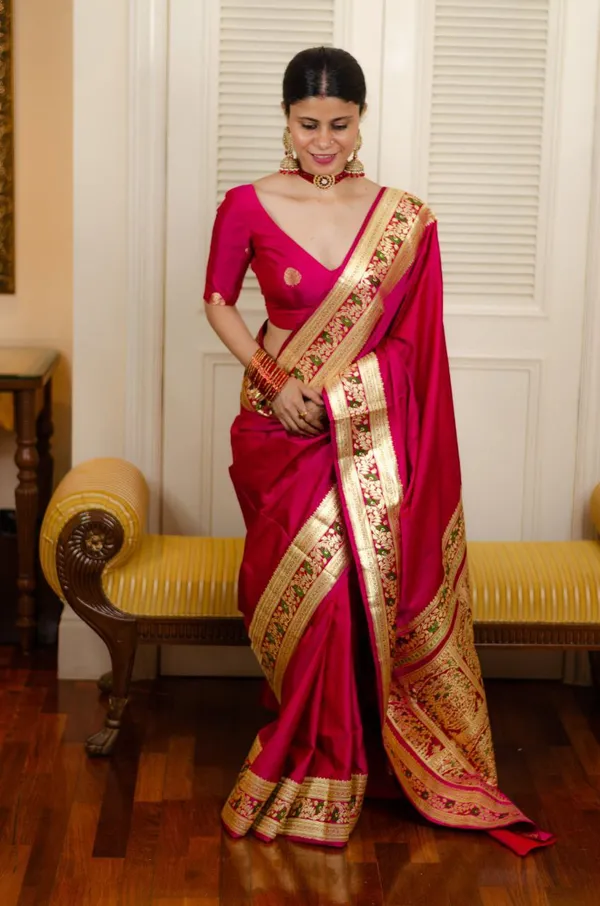 PINK_PURE_BANARASI_SAREE